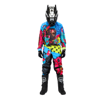 Grom Штаны кроссовые Fatbear LimeBlue в Пензе