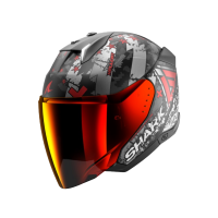 Shark Шлем Skwal I3 Jet Hellcat Mat Black/Chrome/Red в Пензе