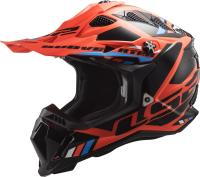 LS2 Мотошлем MX700 Subverter Evo Stomp Черно-оранжевый в Пензе