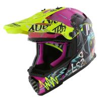 LS2 Шлем MX437 Fast II Mini Gorilla Purple-06 в Пензе