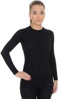 Brubeck Футболка женская Active Wool Черный в Пензе