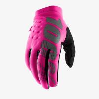 100% Мотоперчатки текстильные женские Brisker Neon/Pink/Black в Пензе