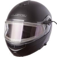 LS2 Мотошлем снегоходный FF325 Strobe Electric Snow Solid Черный Матовый в Пензе