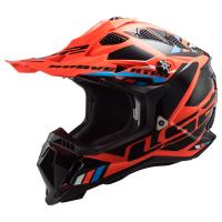 LS2 Мотошлем MX700 Subverter II Evo Stomp черно-оранжевый в Пензе