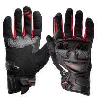 Sweep Перчатки кожаные+текстиль Hammer Black/Red в Пензе