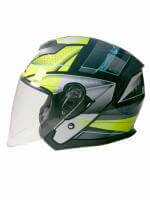 AiM Шлем открытый JK526 Yellow/Grey/Black в Пензе