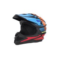 Desment Шлем кроссовый Raptor Black-Blue-Orange graphic в Пензе