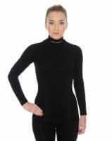 Brubeck Футболка женская дл.рукав Wool Merino 78% Черный в Пензе