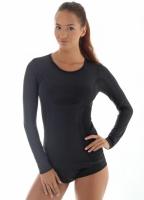 Brubeck Футболка женская дл.рукав Comfort Wool Черный в Пензе