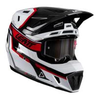 Leatt Шлем кроссовый  7.5 V26 White-Red + очки Velocity 4.5 в Пензе