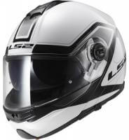 LS2 Мотошлем снегоходный FF325 Strobe Electric Snow Civik Черный/Белый в Пензе