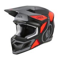Oneal Шлем кроссовый 3Series Vision Серый/Красный в Пензе