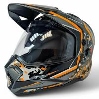 AIM Шлем кросс/эндуро JK802S Orange/Grey/Black в Пензе