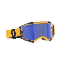 Scott Очки кроссовые Fury dark yellow/dark blue/blue chrome works в Пензе