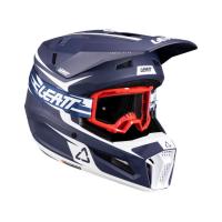 Leatt Шлем кроссовый 3.5 V26 Blue + очки Vizion 3.5 в Пензе