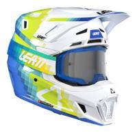 Leatt Шлем кроссовый  7.5 V26 Pixel Blue + очки Velocity 4.5 в Пензе