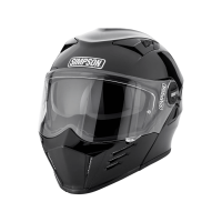 Simpson Шлем модуляр Darksome Gloss Black в Пензе