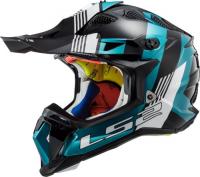 LS2 Мотошлем MX700 Subverter Evo Max Черно-бирюзовый в Пензе