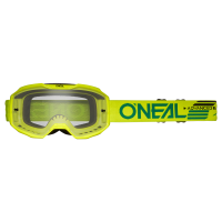 Oneal Маска кроссовая B-10 Solid V.24, желтый, прозрачные линзы Antifog, с защитой от уф лучей в Пензе