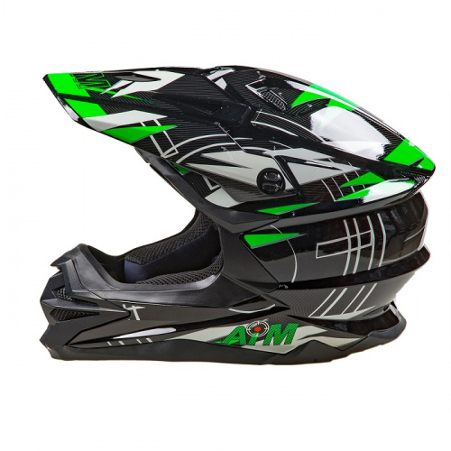 AiM Шлем кроссовый JK803S Green/Black в Пензе