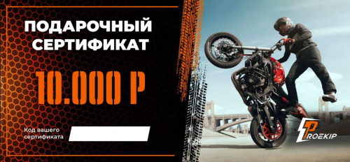 Подарочный сертификат Pro-Ekip.ru на 10.000р в Пензе