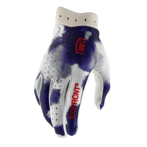 100% Мотоперчатки текстильные ITrack Blue/White 2026 в Пензе