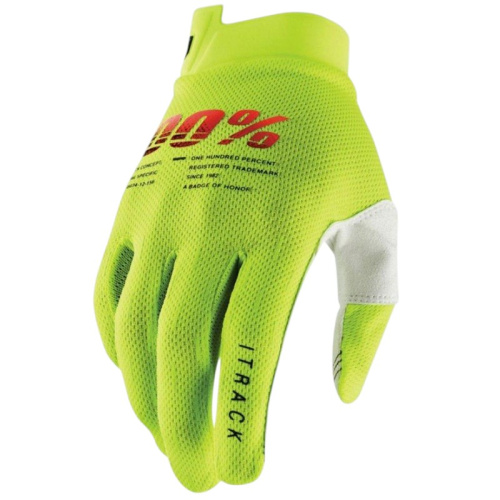 100% Мотоперчатки текстильные ITrack Fluo/Yellow в Пензе