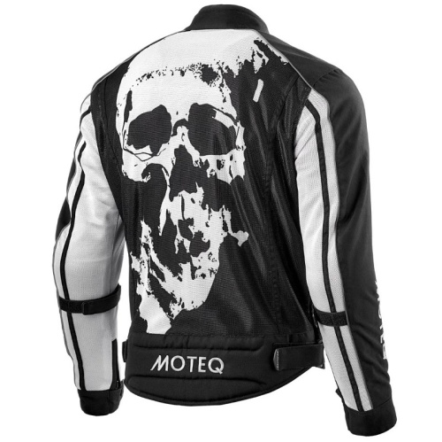 Moteq Мотокуртка текстильная сетка Rebel Черно-белая в Пензе
