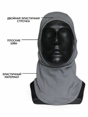 MotoLike Подшлемник Х/Э трансформер Серый в Пензе