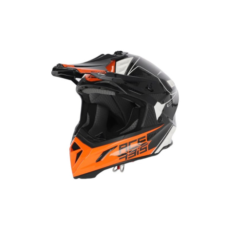Acerbis Шлем Steel Carbon White/Orange в Пензе