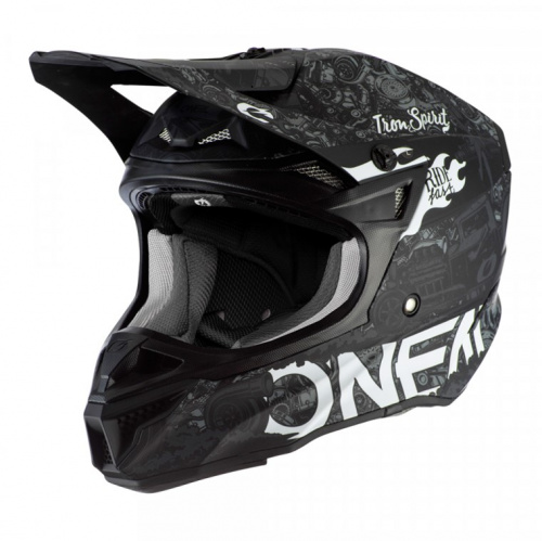 Oneal Шлем кроссовый 5Series Polyacrylite Черный/Белый в Пензе